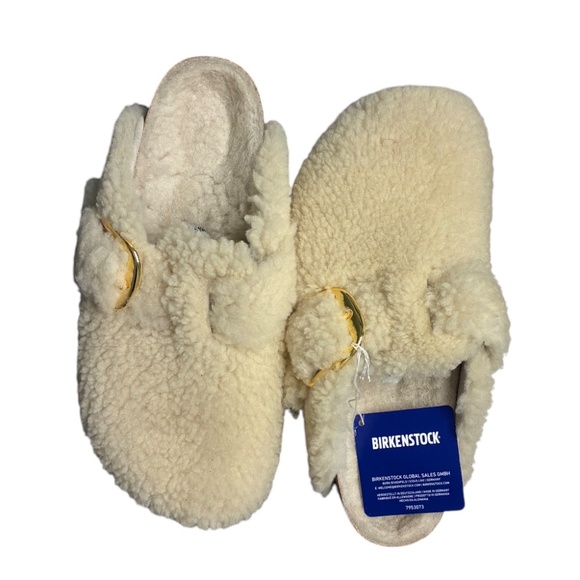 Birkenstock Shearling Boston Clogs – Size 39 (8–8.5) – New with Tags - Picture 1 of 5